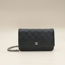 Chanel Black CC Classic Wallet On Chain