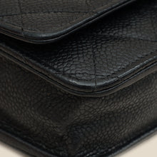 Chanel Black CC Classic Wallet On Chain