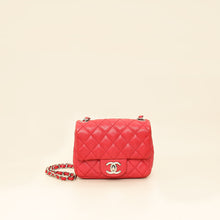 Chanel Red CC Classic Mini Square Flap Bag
