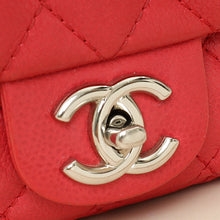Chanel Red CC Classic Mini Square Flap Bag