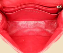 Chanel Red CC Classic Mini Square Flap Bag