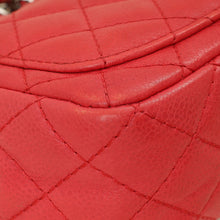 Chanel Red CC Classic Mini Square Flap Bag