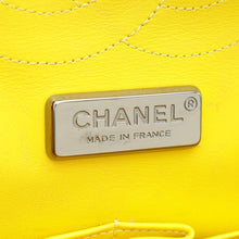 Chanel Yellow Python CC Classic Double Flap Jumbo Bag