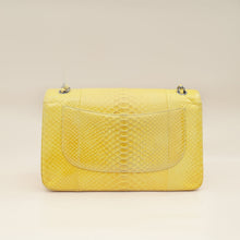 Chanel Yellow Python CC Classic Double Flap Jumbo Bag