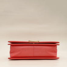 Chanel Red Python Le Boy Medium Bag