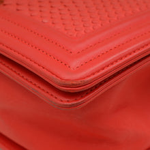 Chanel Red Python Le Boy Medium Bag