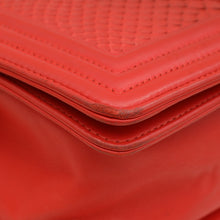 Chanel Red Python Le Boy Medium Bag