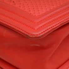 Chanel Red Python Le Boy Medium Bag