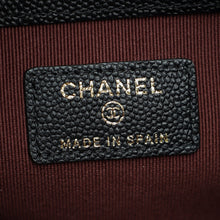 Chanel Black Classic Zipped Pouch W/ Round Coin Purse