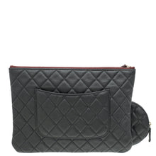 Chanel Black Classic Zipped Pouch W/ Round Coin Purse