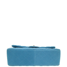 Chanel Blue CC Classic Nubuck Double Flap Jumbo Bag