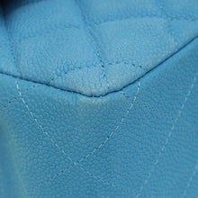 Chanel Blue CC Classic Nubuck Double Flap Jumbo Bag