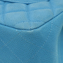 Chanel Blue CC Classic Nubuck Double Flap Jumbo Bag