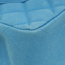 Chanel Blue CC Classic Nubuck Double Flap Jumbo Bag