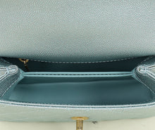 Chanel Metallic Light Aqua Mini Coco Handle Bag