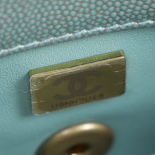 Chanel Metallic Light Aqua Mini Coco Handle Bag