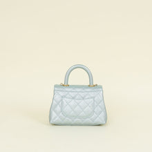 Chanel Metallic Light Aqua Mini Coco Handle Bag