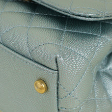 Chanel Metallic Light Aqua Mini Coco Handle Bag