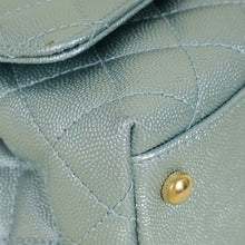 Chanel Metallic Light Aqua Mini Coco Handle Bag