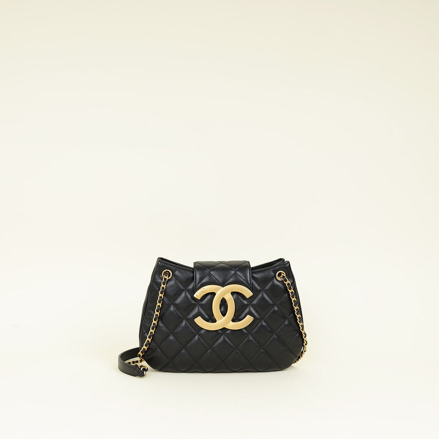 Chanel Black Large CC Messenger Bag