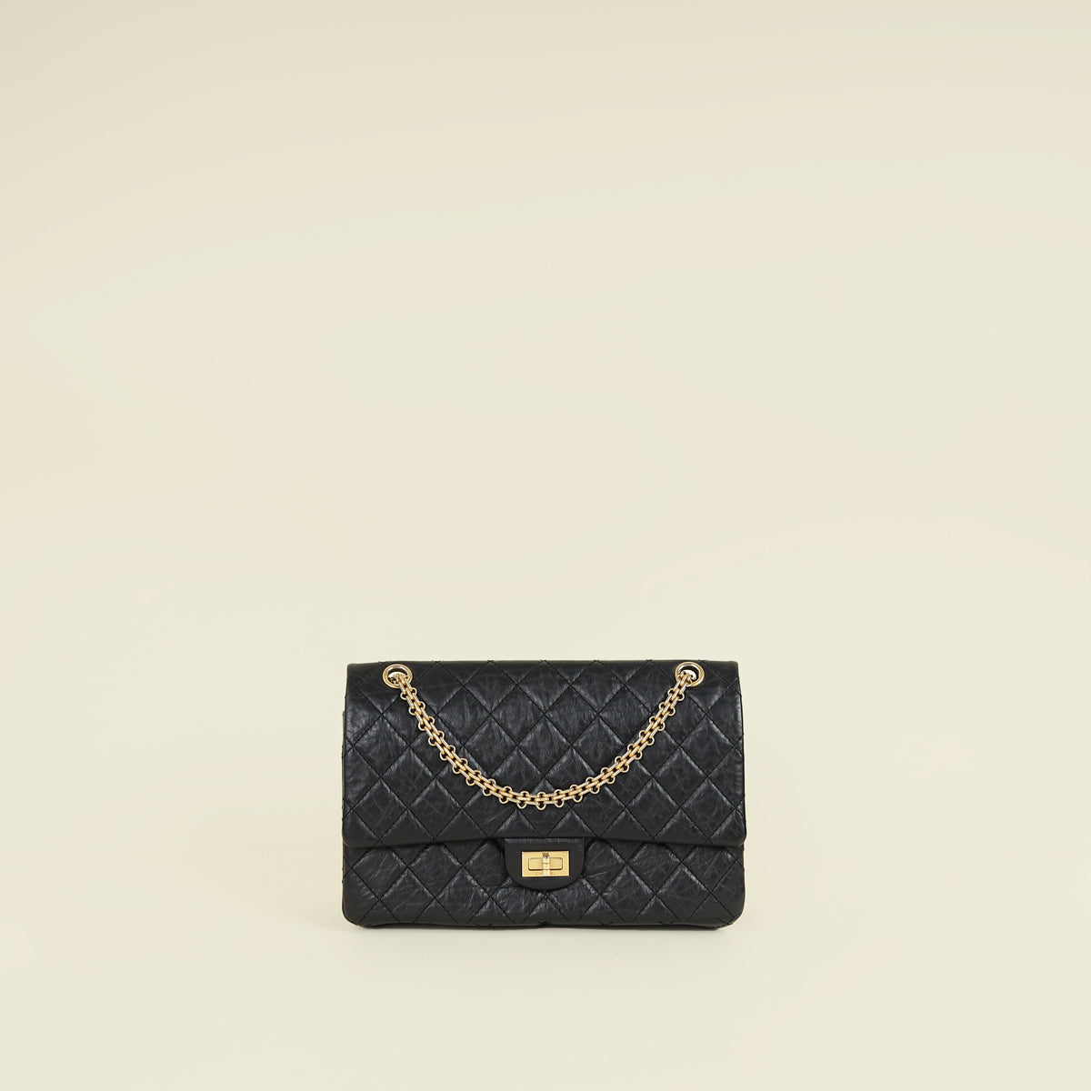 Chanel Black 2.55 Reissue Flap 226 Shoulder Bag