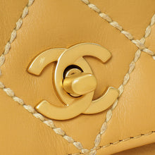 Chanel Beige Wild Stitch Flap Medium Bag