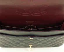 Chanel Black CC Classic Double Flap Maxi Bag