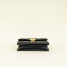 Chanel Black CC Quilted Top Handle Flap Bag