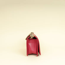 Chanel Dark Fuchsia Le Boy Chevron Medium Flap Bag