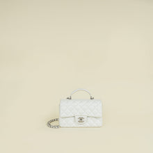 Chanel Metallic Pearly White Mini Rectangular Top Handle Bag