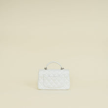 Chanel Metallic Pearly White Mini Rectangular Top Handle Bag