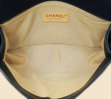 Chanel Indigo Blue Le Boy Quilted Chain Details Medium Flap Bag
