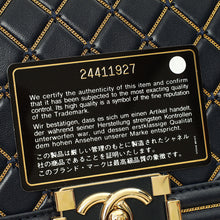 Chanel Indigo Blue Le Boy Quilted Chain Details Medium Flap Bag