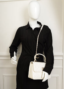 Chanel White Trendy Flap Bag