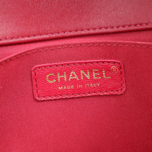 Chanel Dark Fuchsia Le Boy Chevron Medium Flap Bag