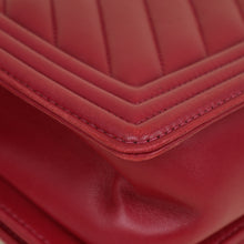 Chanel Dark Fuchsia Le Boy Chevron Medium Flap Bag