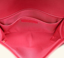 Chanel Dark Fuchsia Le Boy Chevron Medium Flap Bag