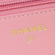 Chanel Pink CC Twist Lock Wallet On Chain