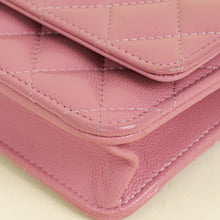 Chanel Pink CC Twist Lock Wallet On Chain