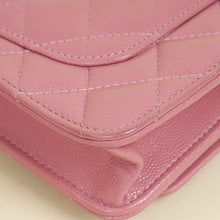 Chanel Pink CC Twist Lock Wallet On Chain