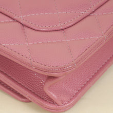Chanel Pink CC Twist Lock Wallet On Chain