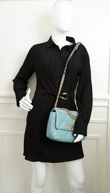 Chanel Light Blue 19 Small Flap Bag