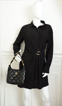 Chanel Black CC Hobo Small Bag