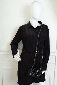 Chanel Black CC Mini Kelly Shopping Bag