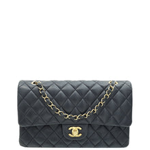 Chanel Navy Blue CC Classic Double Flap Medium Bag