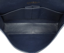 Chanel Navy Blue CC Classic Double Flap Medium Bag