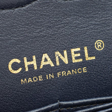 Chanel Navy Blue CC Classic Double Flap Medium Bag