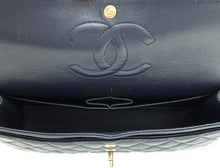 Chanel Navy Blue CC Classic Double Flap Medium Bag