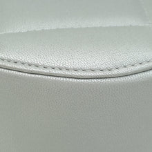 Chanel Metallic Silver 19 Round Mini Clutch W/ Chain