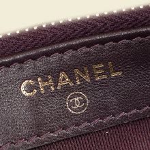 Chanel Prune CC Double Zip Clutch With Chain Crossbody Bag